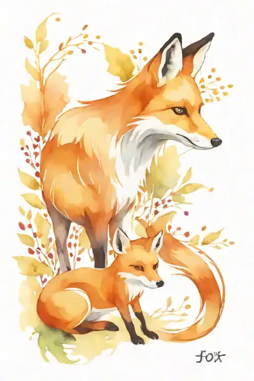 Fox And Deer