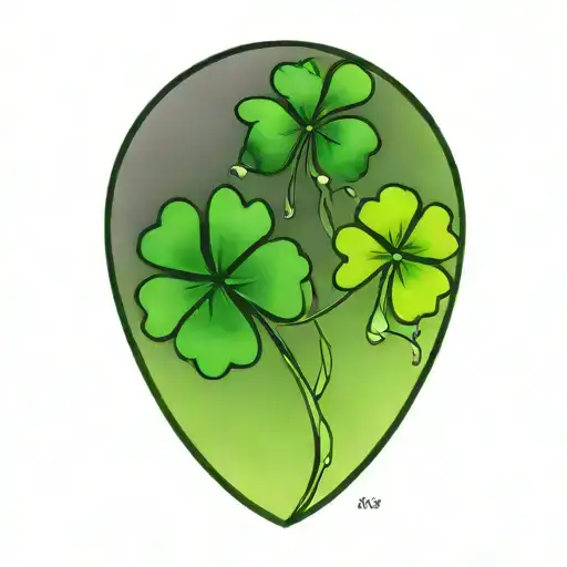 Four Leaf Clover Tattoo Inspired