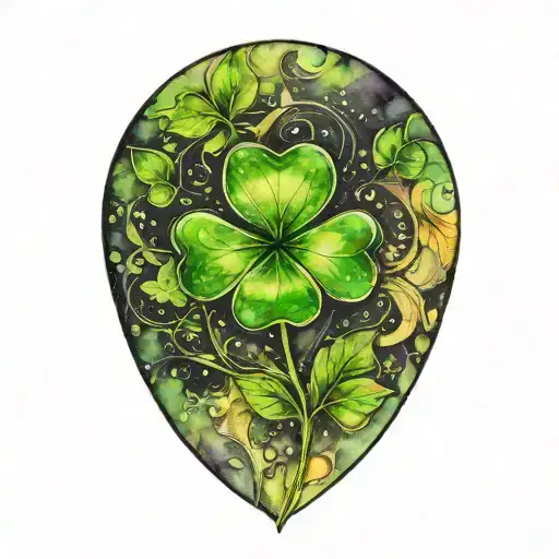 Four Leaf Clover Tattoo Inspired