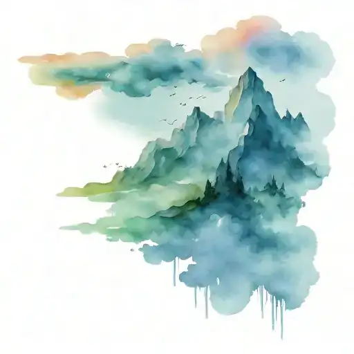 Mountain Sky Clouds And Rain