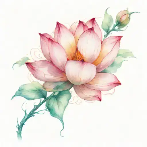 Sharp Vine Wrapped Around A Bicep With A One Lotus