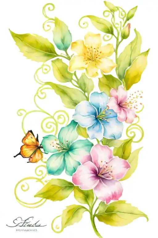 Flower And Vine Wrapping