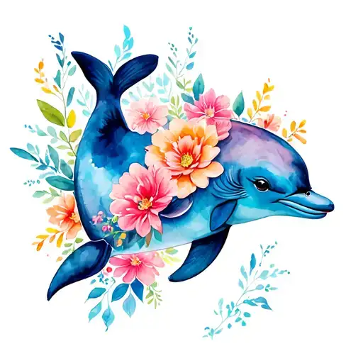 Floral Dolphin