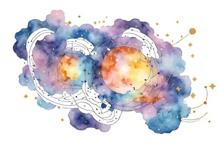 Galaxy Filled With Constellations