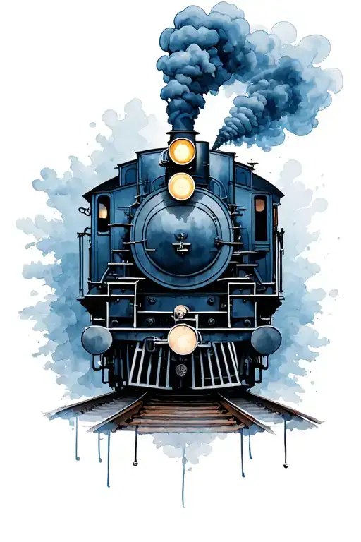 Front Steam Train