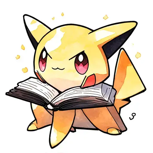 The Pokemon Jirachi Showing An Open Book