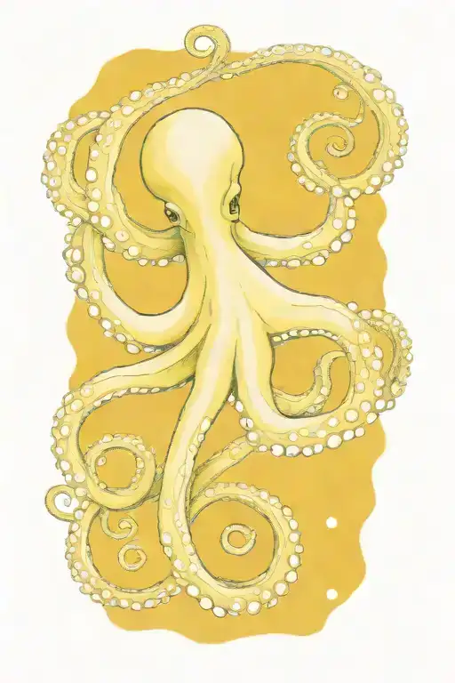 Octopus Van Gogh Starry Night Swirl