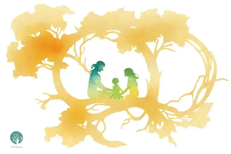 Family Tree Two Girls Sitting Asia And Cali Logo Into A Dynamic