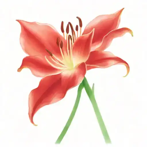 Spider Lily And Lotus Flower