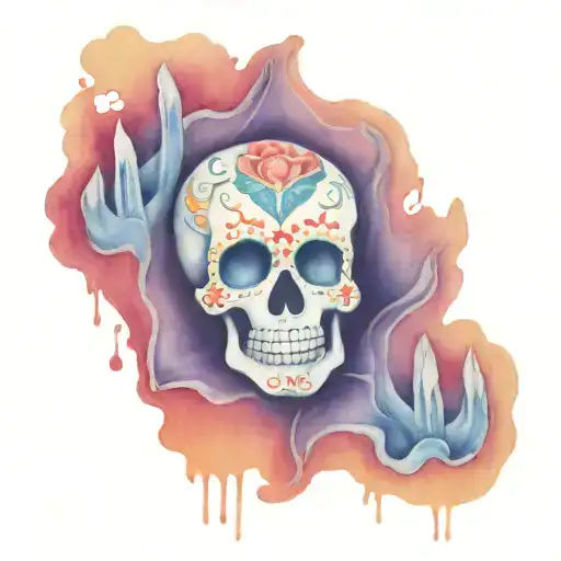 Sugar Skull Foot Skeleton