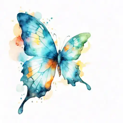 Butterfly With Background Symbolizing