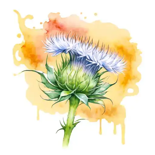 Scottish Thistle Flower
