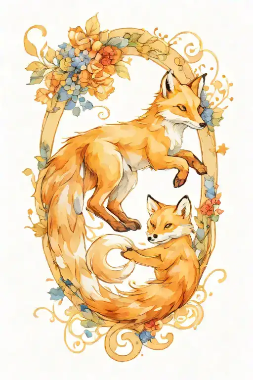 The Little Prince With The Fox On The P Letter