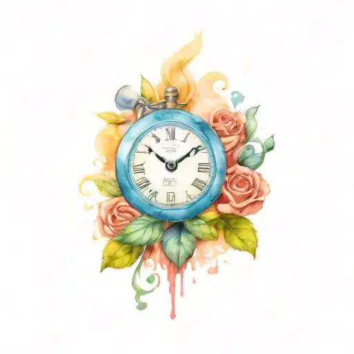 Alice In Wonderland With A Paper Rose