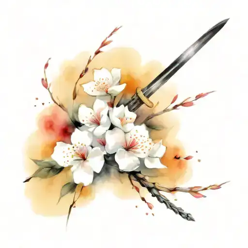 Katana Sakura Flowers