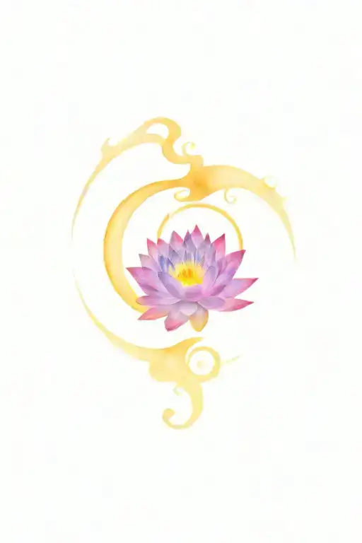 Yin Yang Fire And Water Lily