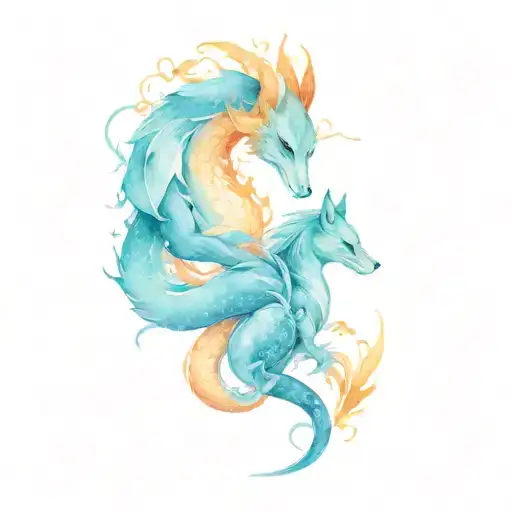 Dragon And Fox