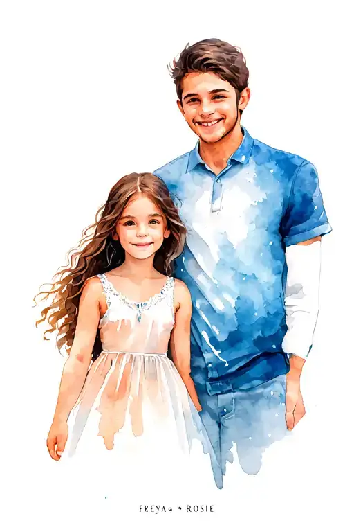 Father And 2 Daughters Named Freya And Rosie