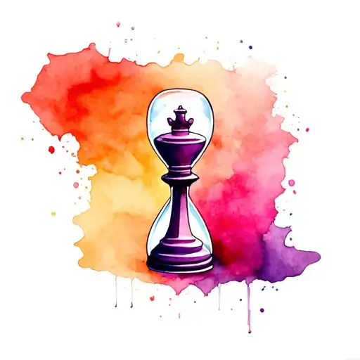 Queen Chess Piece That Is An Hourglass
