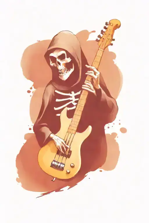 The Grim Reaper With A Bass Guitar