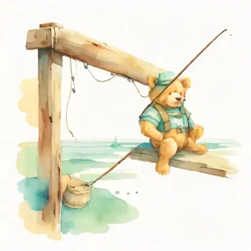 Teddy Bear Fisherman