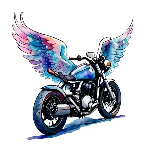 Motorcycle With Wings