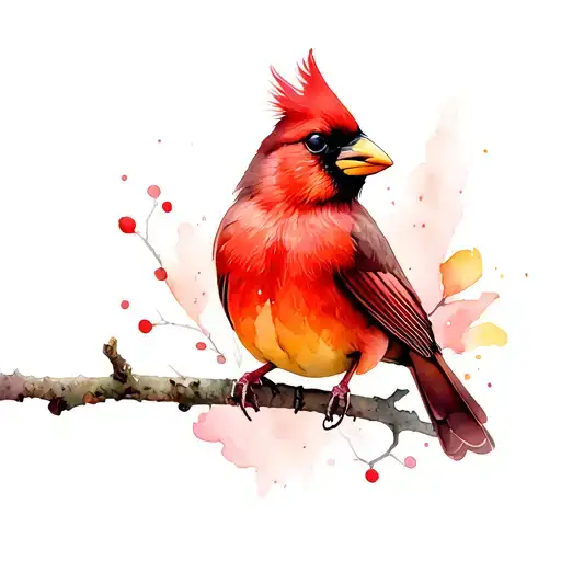 Female Cardinal Perched