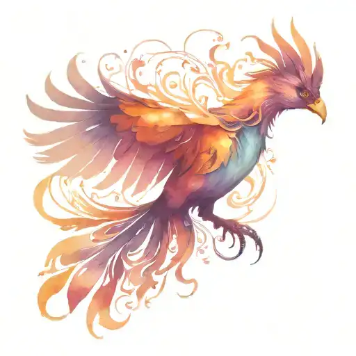 Phoenix Bird Taking Off