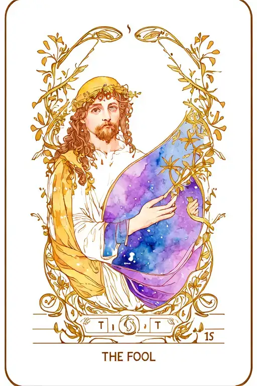 Art Nouveau Style Tarot Card The Fool