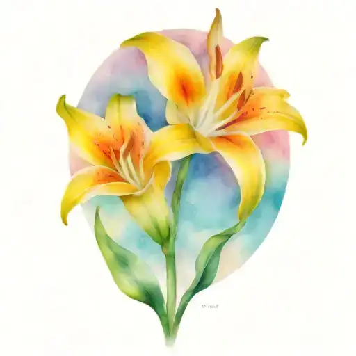 Two Stargazer Lillies