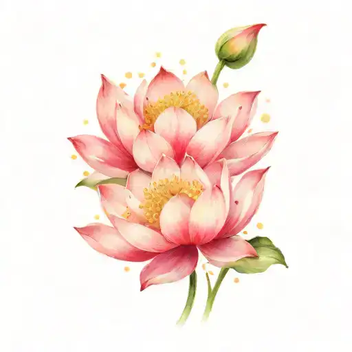 Fleur De Lotus Flower Blooming Cherry Blossom