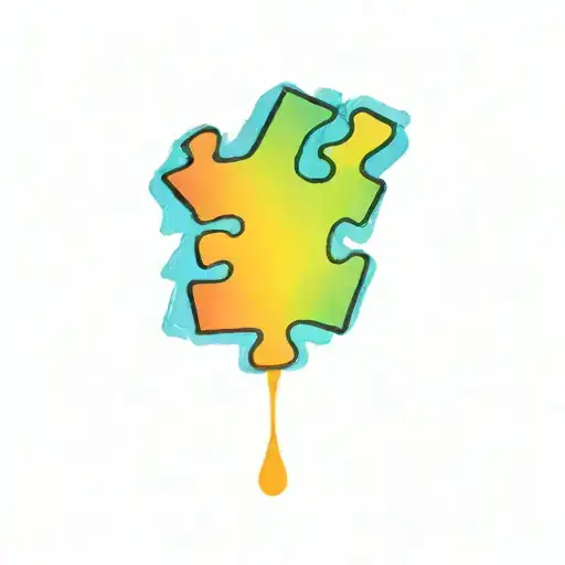 Puzzle Pieces And Asl Sign Love You