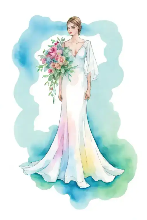 Wedding Dress Standing