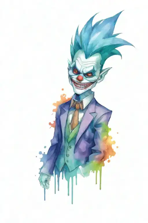 Gengar Dressed Up As The Joker