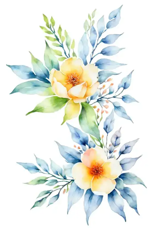 Flowers And Plant Branches