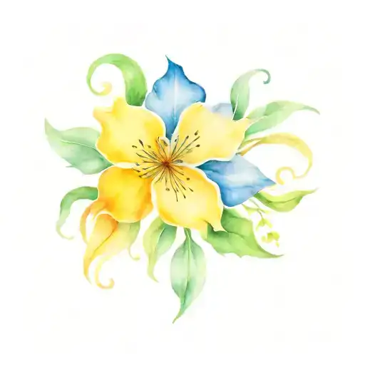 Birth Flower Intertwined