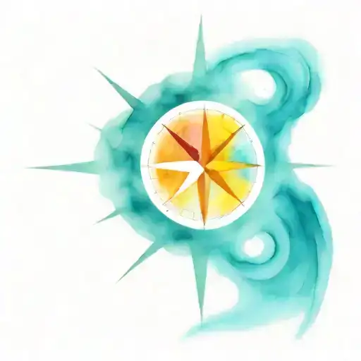 Compass For Mother And Daughter Walking