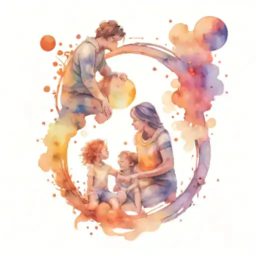 Family Lost In Space Surrounded