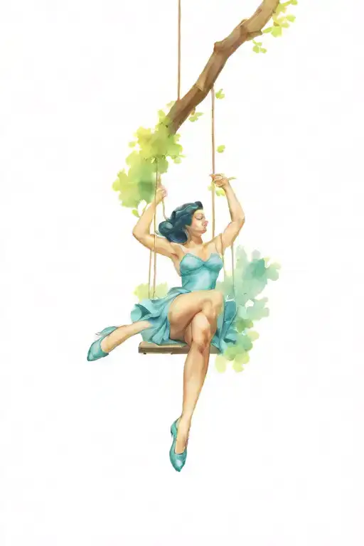 Tree With 50S Pin Up On Swing