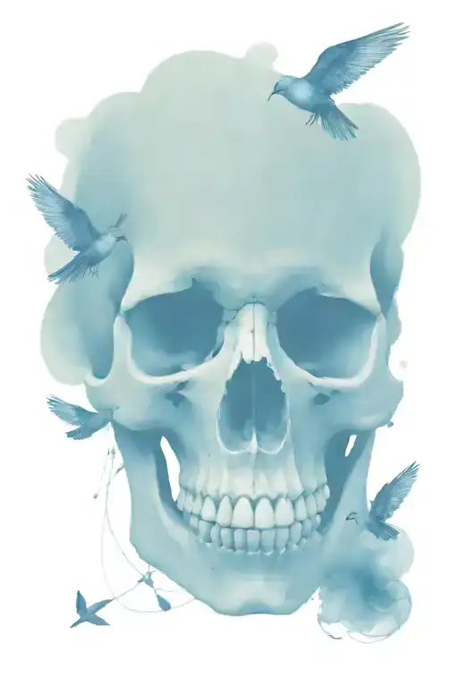 Skull And Birds