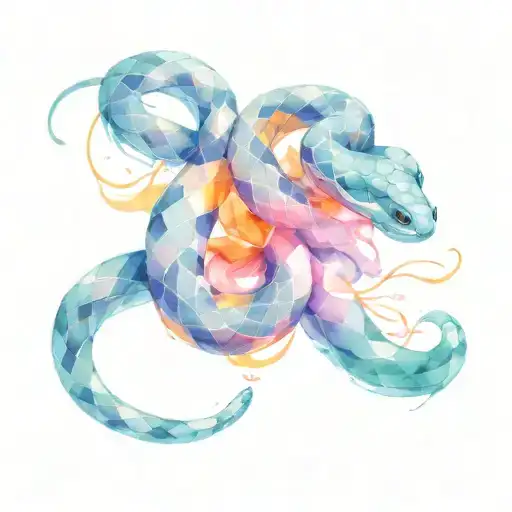 Snake Tattoo Around Arm