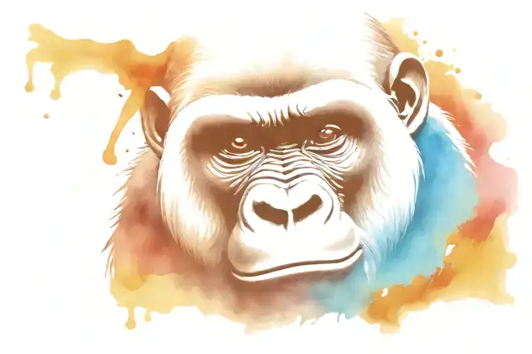 Gorilla With Crown Black African