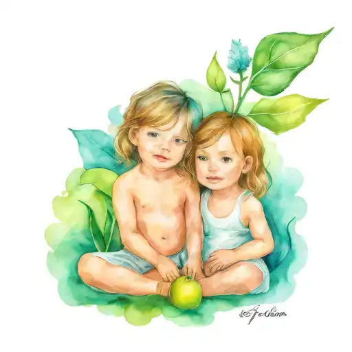 My Children Gaia And Nicolas Are My Strength