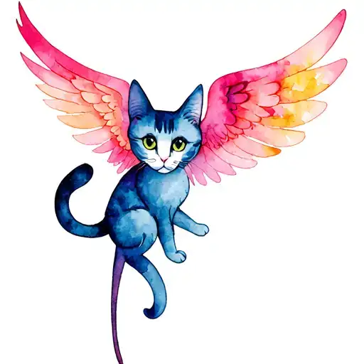 Cat Wings Wings Cheshire