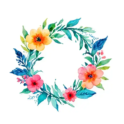 Floral Wreath Encircling