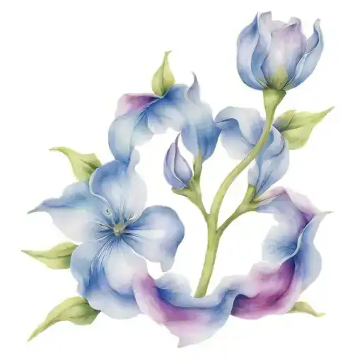 March And November Birth Flower Intertwined