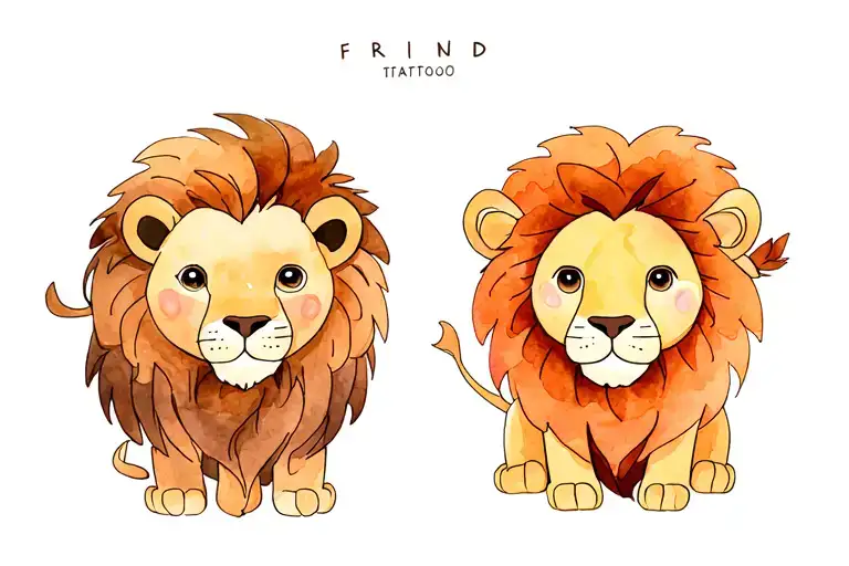 Friend Lion Drawing Friend Made