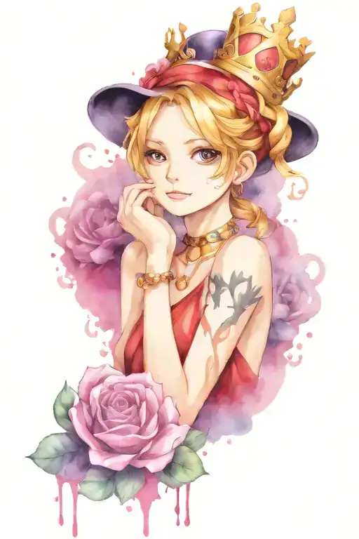 One Piece Anime Inspired With Queen Crown Made