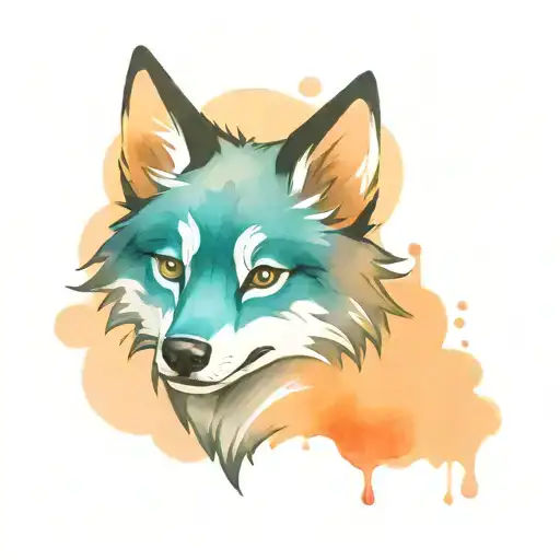 Cute Chibi Black Wolf