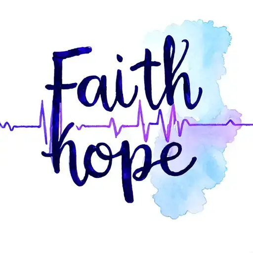 Faith Hope Love Letter Written Ekg Lines